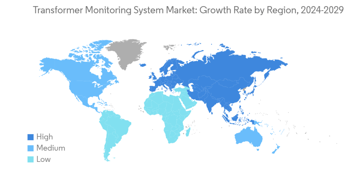 Transformer Monitoring System Market Trends Transformer Monitoring System Market: Growth Rate by Region, 2024-2029